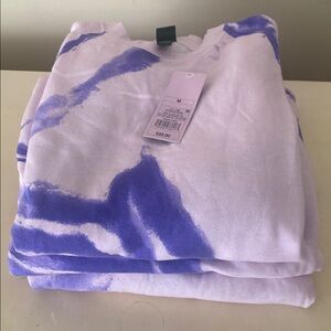 Purple Tie Dye Crew Neck